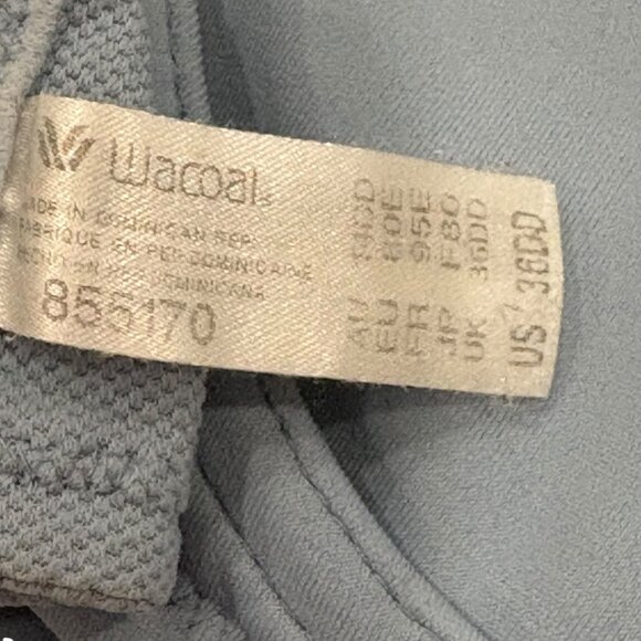 Wacoal 855170 Simone Sport Womens Underwire Bra 36DDD Blue - Picture 3 of 3